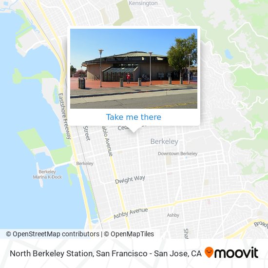 North Berkeley Station map