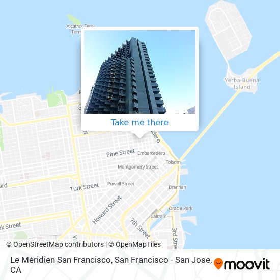 Le Méridien San Francisco map