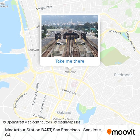 Mapa de MacArthur Station BART