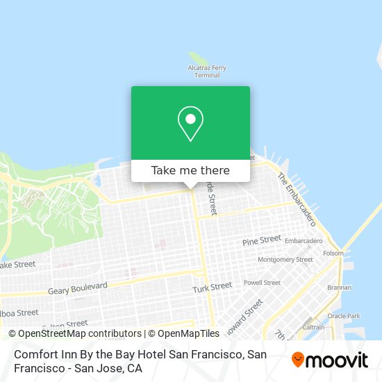 Comfort Inn By the Bay Hotel San Francisco map