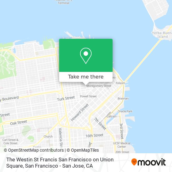 The Westin St Francis San Francisco on Union Square map