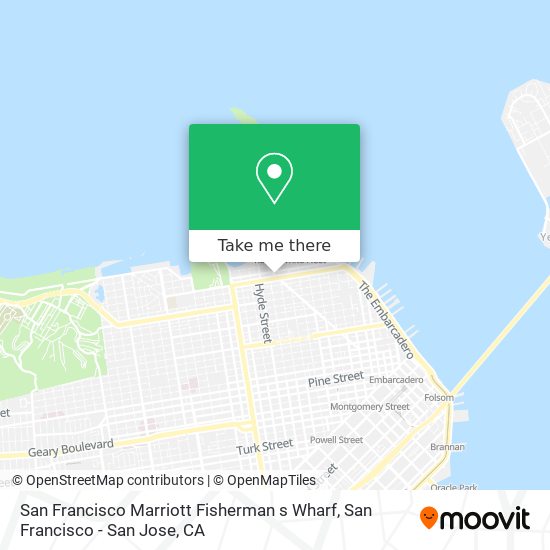 Mapa de San Francisco Marriott Fisherman s Wharf