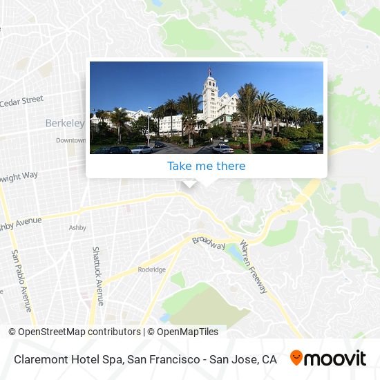 Claremont Hotel Spa map