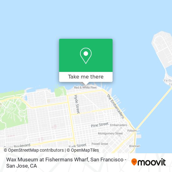 Wax Museum at Fishermans Wharf map