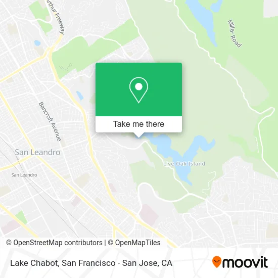 Lake Chabot map
