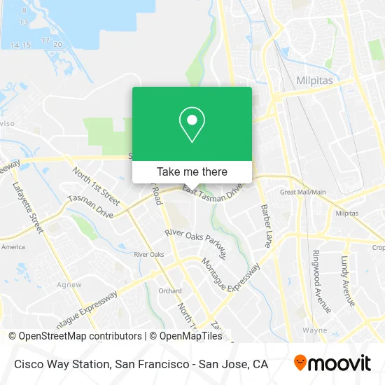 Cisco Way Station map