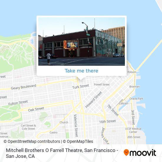 Mitchell Brothers O Farrell Theatre map