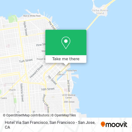 Hotel Via San Francisco map