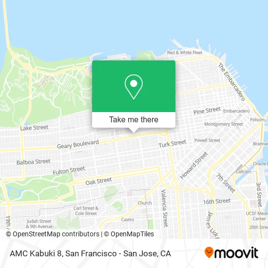 Mapa de AMC Kabuki 8