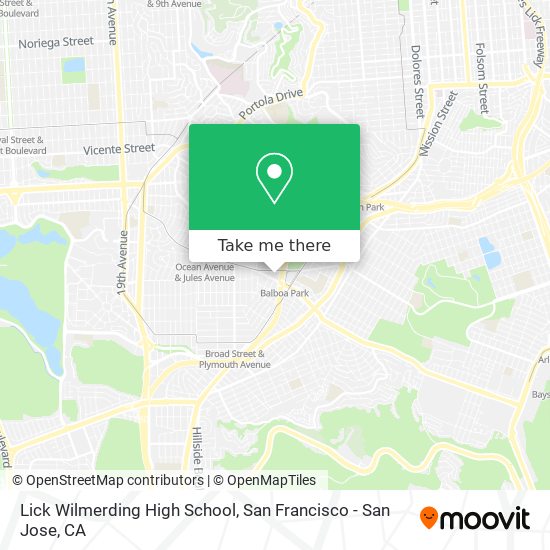 Mapa de Lick Wilmerding High School