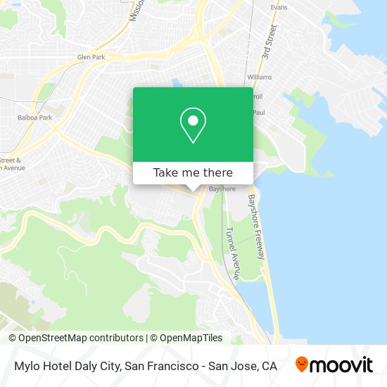 Mylo Hotel Daly City map