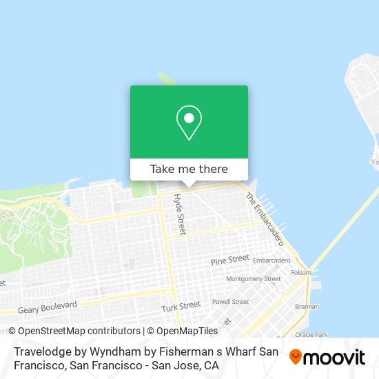 Mapa de Travelodge by Wyndham by Fisherman s Wharf San Francisco