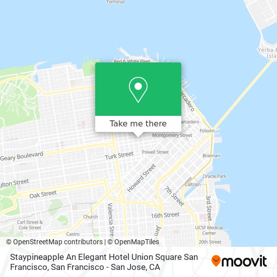 Staypineapple An Elegant Hotel Union Square San Francisco map