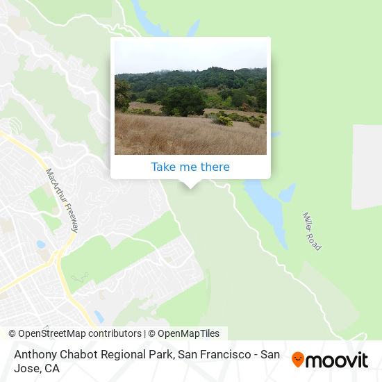 Mapa de Anthony Chabot Regional Park