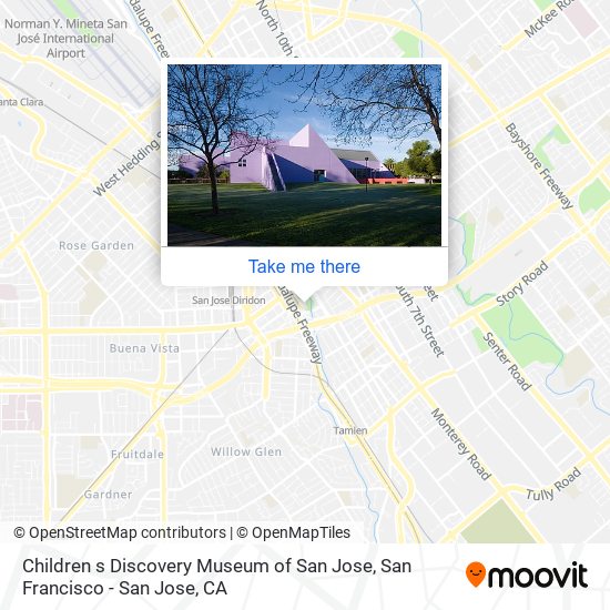 Children s Discovery Museum of San Jose map