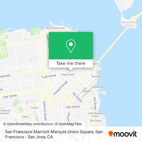 Mapa de San Francisco Marriott Marquis Union Square