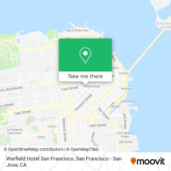 Mapa de Warfield Hotel San Francisco