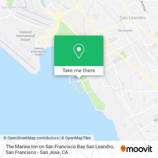 Mapa de The Marina Inn on San Francisco Bay San Leandro