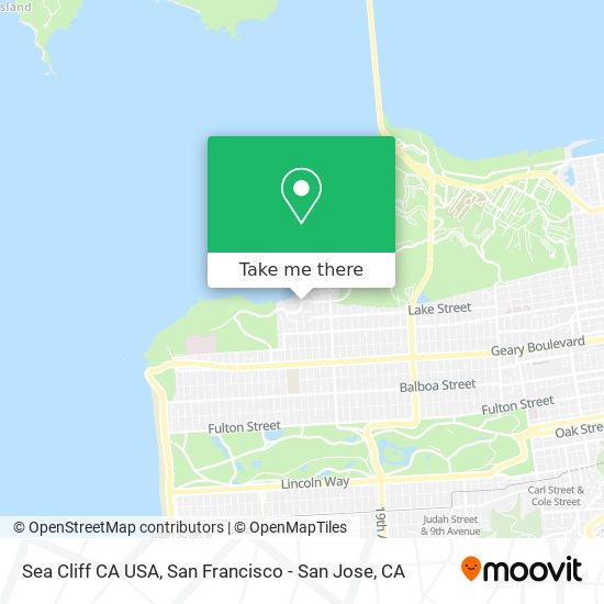 Mapa de Sea Cliff CA USA