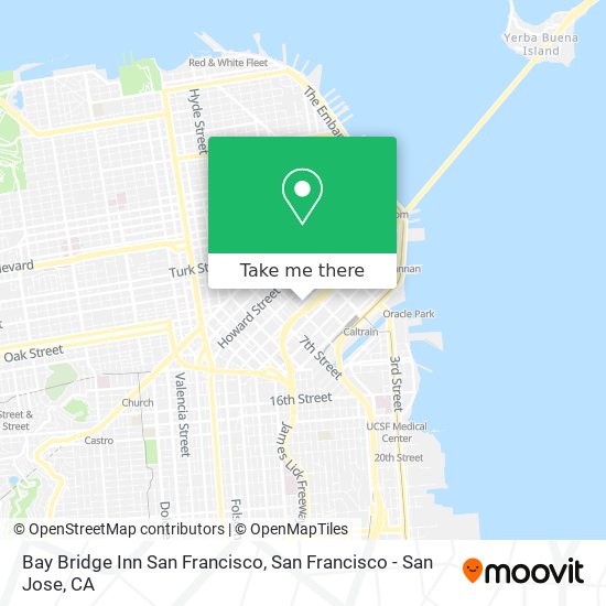 Mapa de Bay Bridge Inn San Francisco