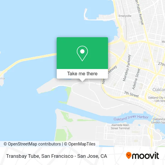 Mapa de Transbay Tube