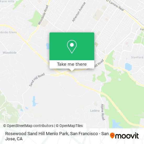 Rosewood Sand Hill Menlo Park map
