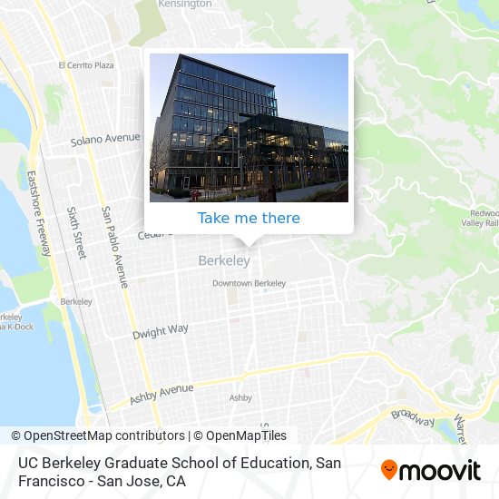 Mapa de UC Berkeley Graduate School of Education