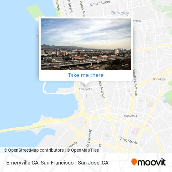 Mapa de Emeryville CA