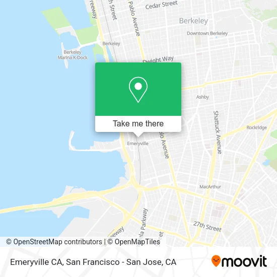 Emeryville CA map