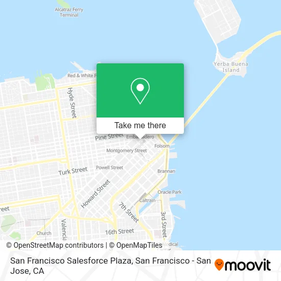 Mapa de San Francisco Salesforce Plaza
