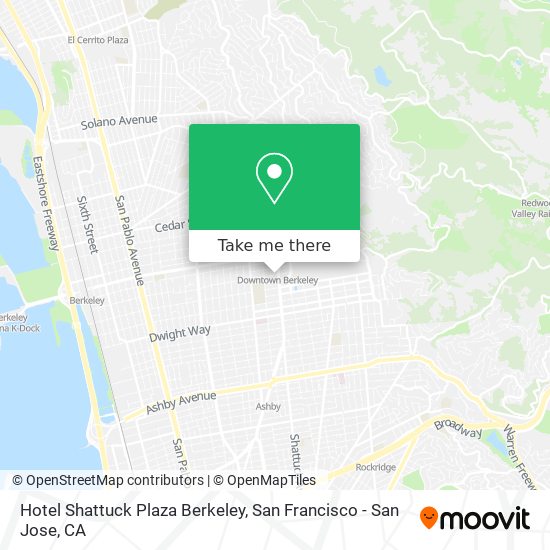 Mapa de Hotel Shattuck Plaza Berkeley