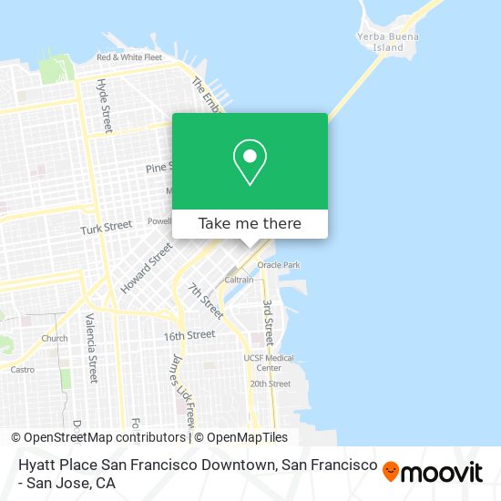 Mapa de Hyatt Place San Francisco Downtown