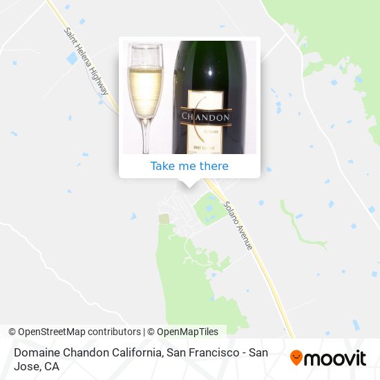 Domaine Chandon California map