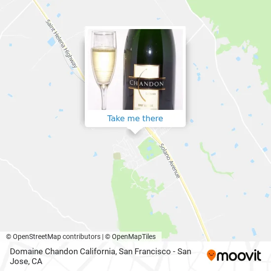 Domaine Chandon California map