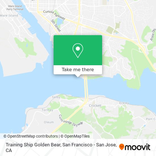 Training Ship Golden Bear map
