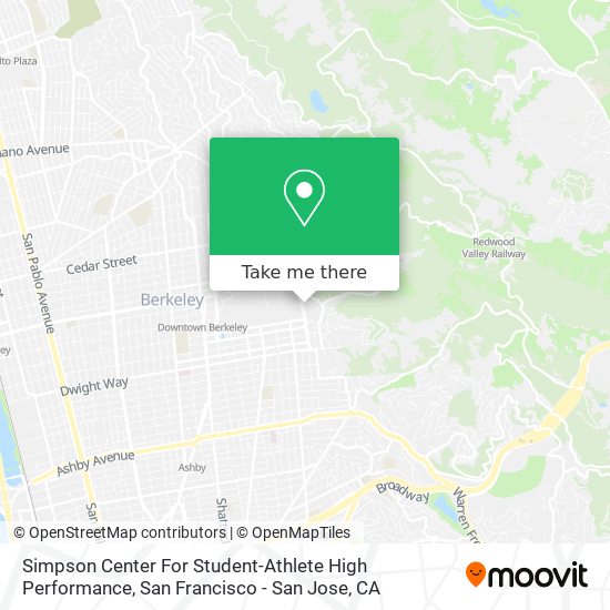 Simpson Center For Student-Athlete High Performance map
