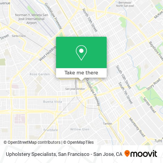 Upholstery Specialists map