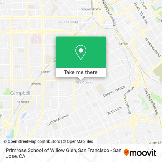 Primrose School of Willow Glen map