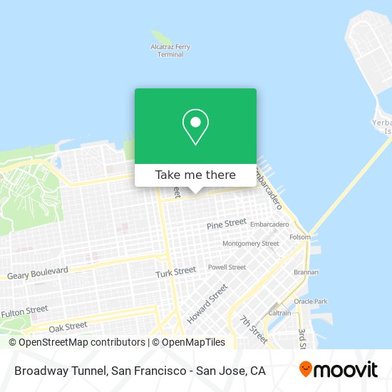 Broadway Tunnel map