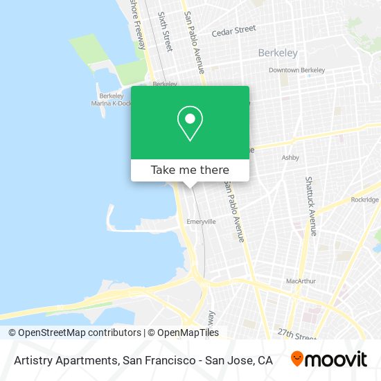 Artistry Apartments map