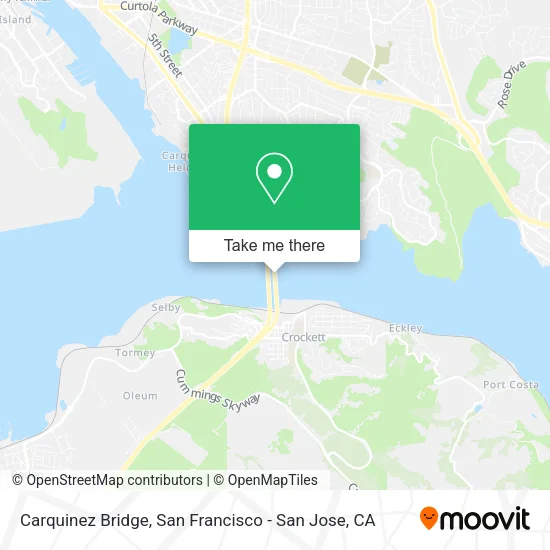 Mapa de Carquinez Bridge