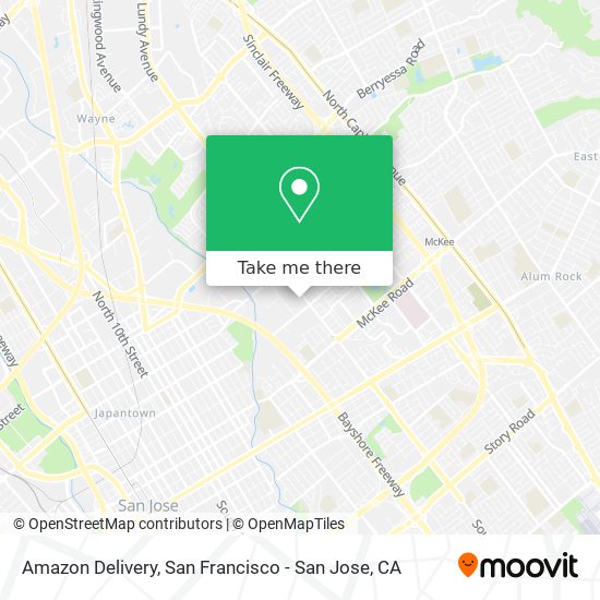 Mapa de Amazon Delivery