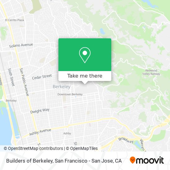 Builders of Berkeley map