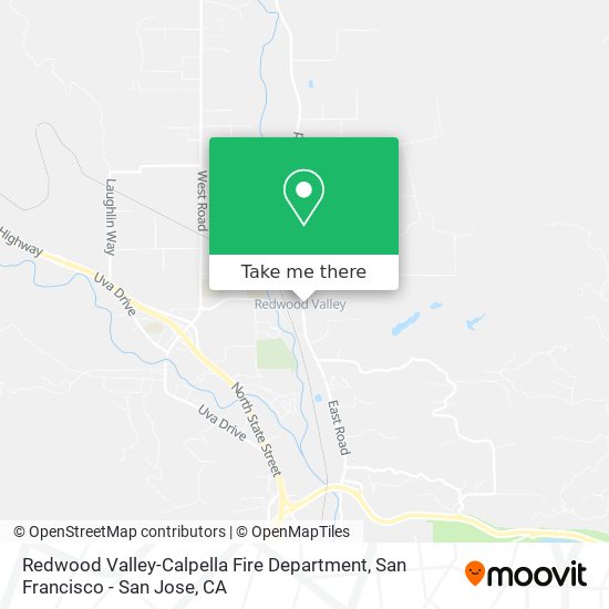 Mapa de Redwood Valley-Calpella Fire Department