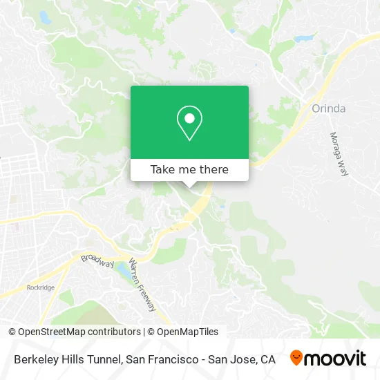 Berkeley Hills Tunnel map