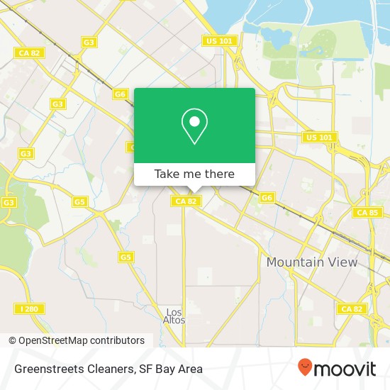 Greenstreets Cleaners map