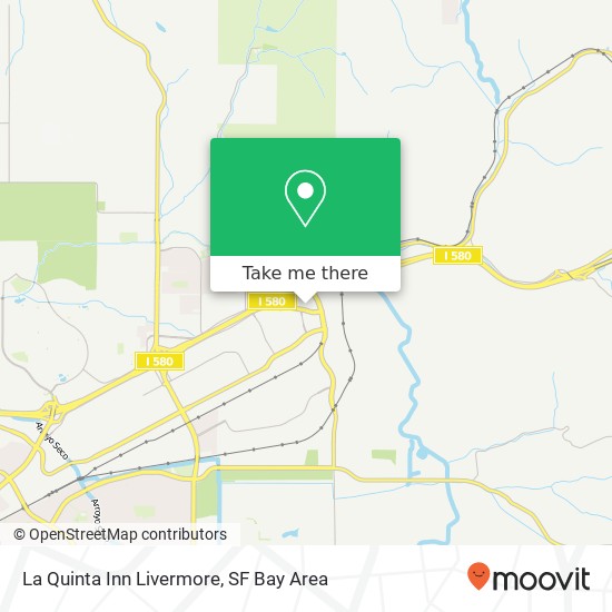 La Quinta Inn Livermore map
