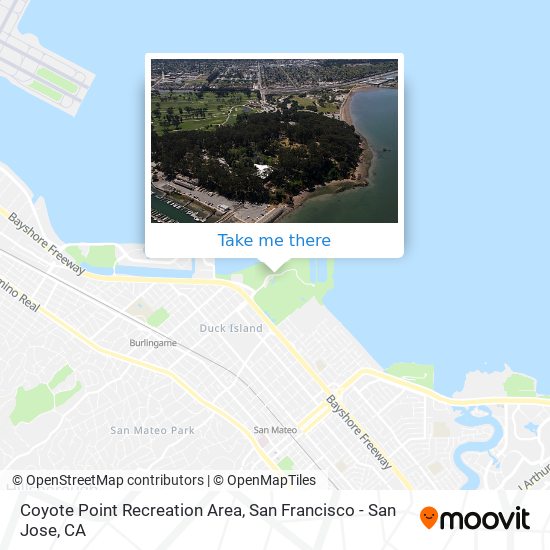 Mapa de Coyote Point Recreation Area