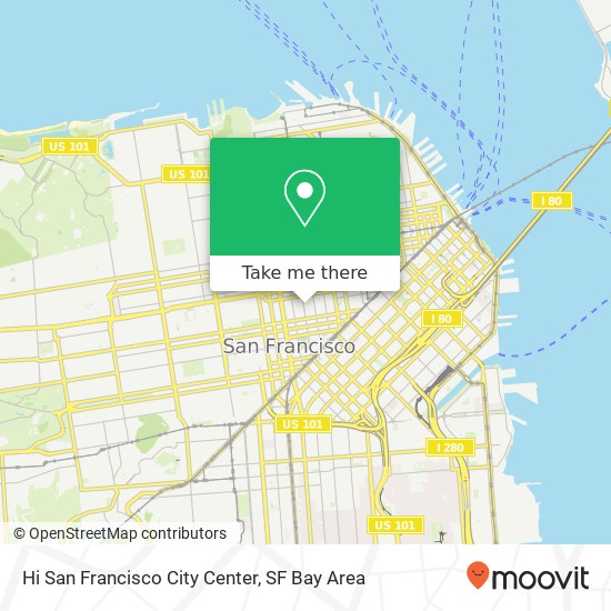 Hi San Francisco City Center map