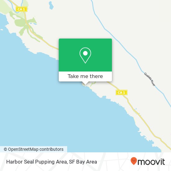 Mapa de Harbor Seal Pupping Area